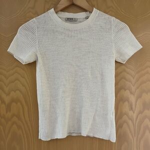 Buck Mason Soft White Linen T-shirt